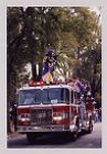 Pee Dee the Pirate on fire truck